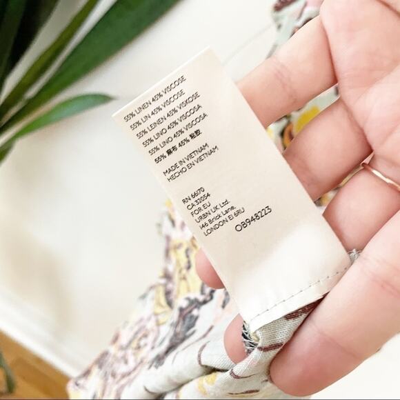 Free People NWT Botanical Floral Multicolor Summer in Tulum Tunic Size XS - Picture 8 of 9